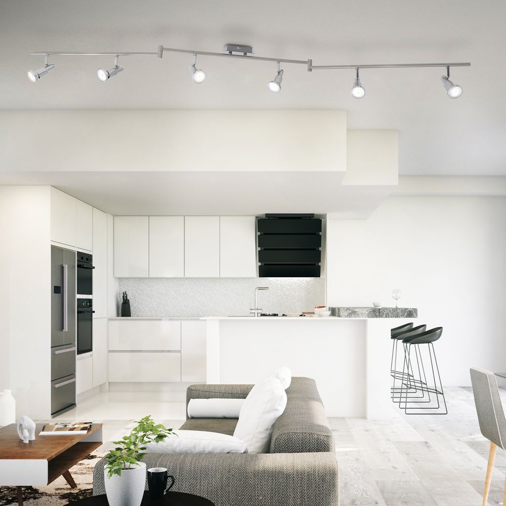 Deckenstrahler - 30W. 2400lm. LED. schwenkbar. GU10. warmweiß. matt-nickel 3