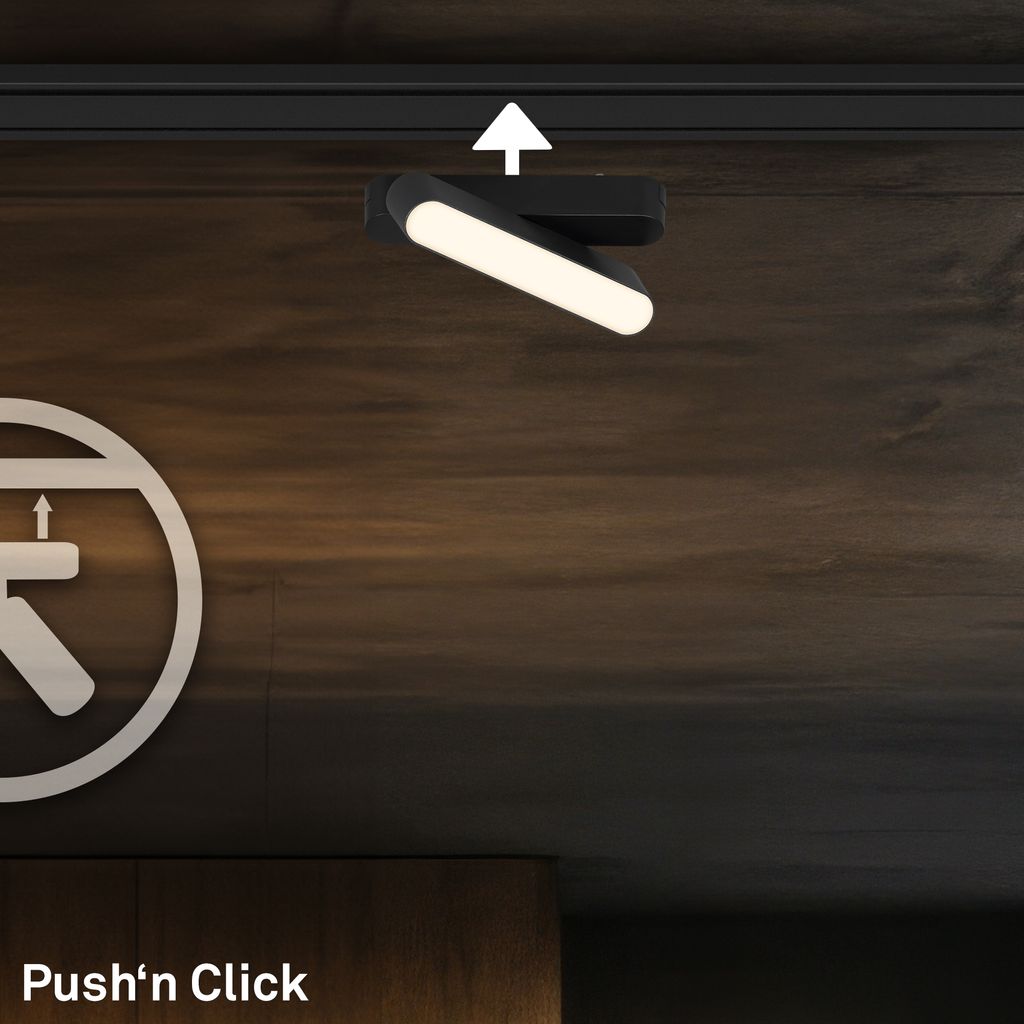 NV Track Schienensystem. LED Tracklight. Schwenkbar. Schwarz 3