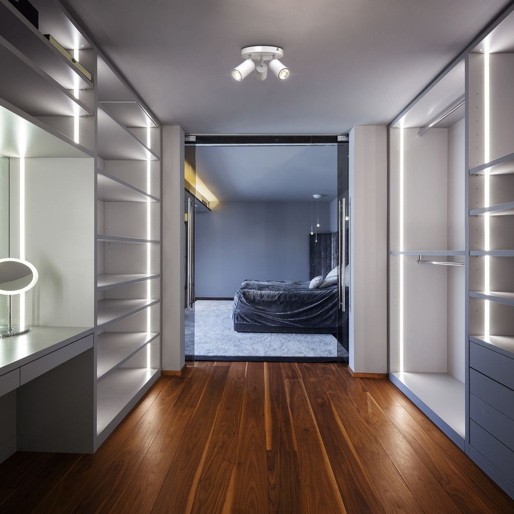 Deckenstrahler - schwenkbar. GU10 Fassung. Rondell. 3-flammig. weiß 5