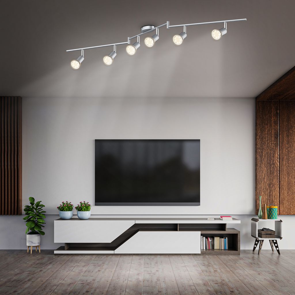Deckenstrahler - 17.4W. 1560lm. LED. schwenkbar. GU10. warmweiß. silberfarbig 6