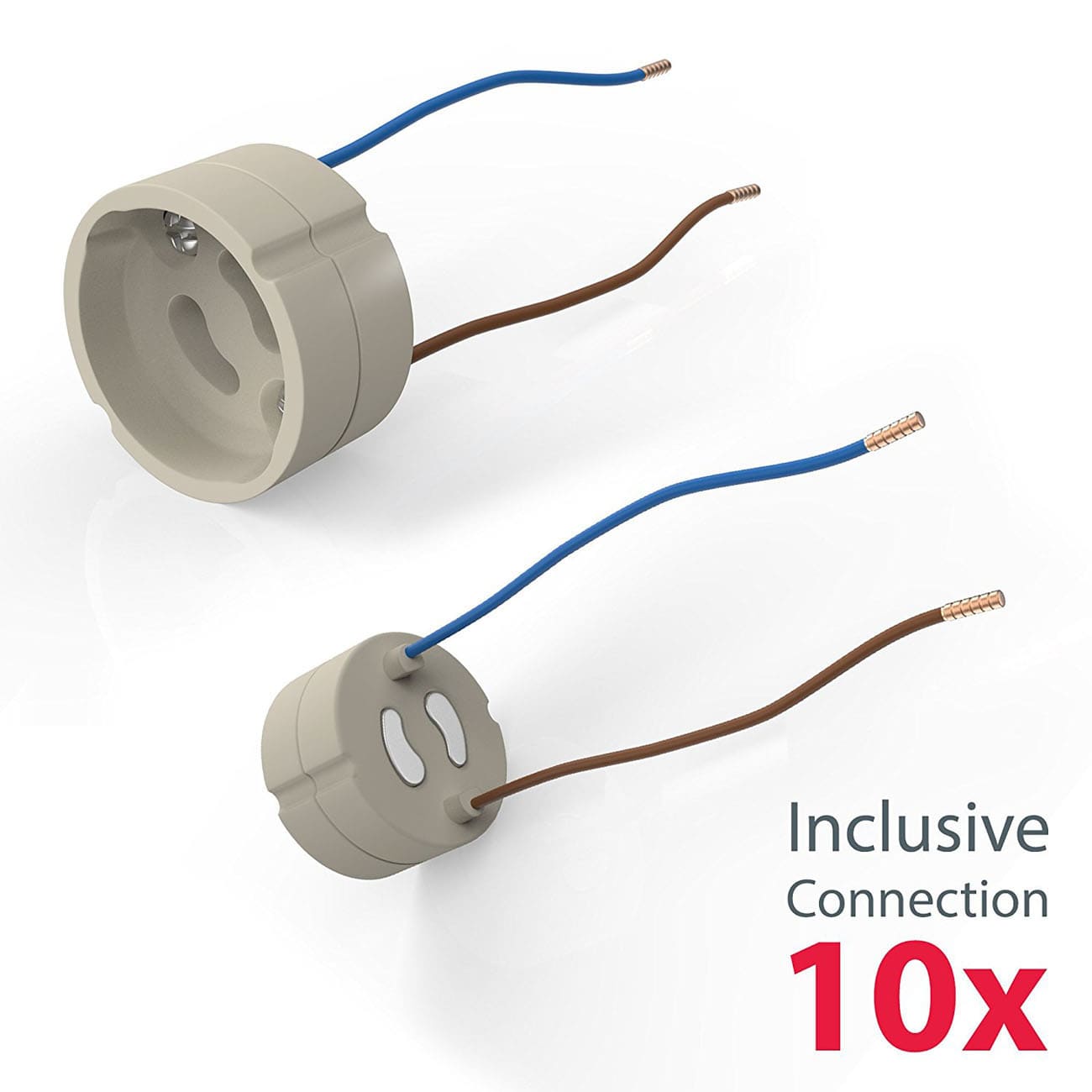 Einbaurahmen für GU10 LED Einbauspots | 10er Set - 7