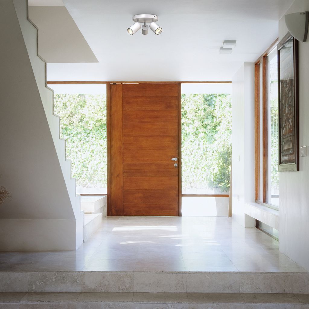 Deckenstrahler - schwenkbar. GU10 Fassung. Rondell. 3-flammig. weiß 3