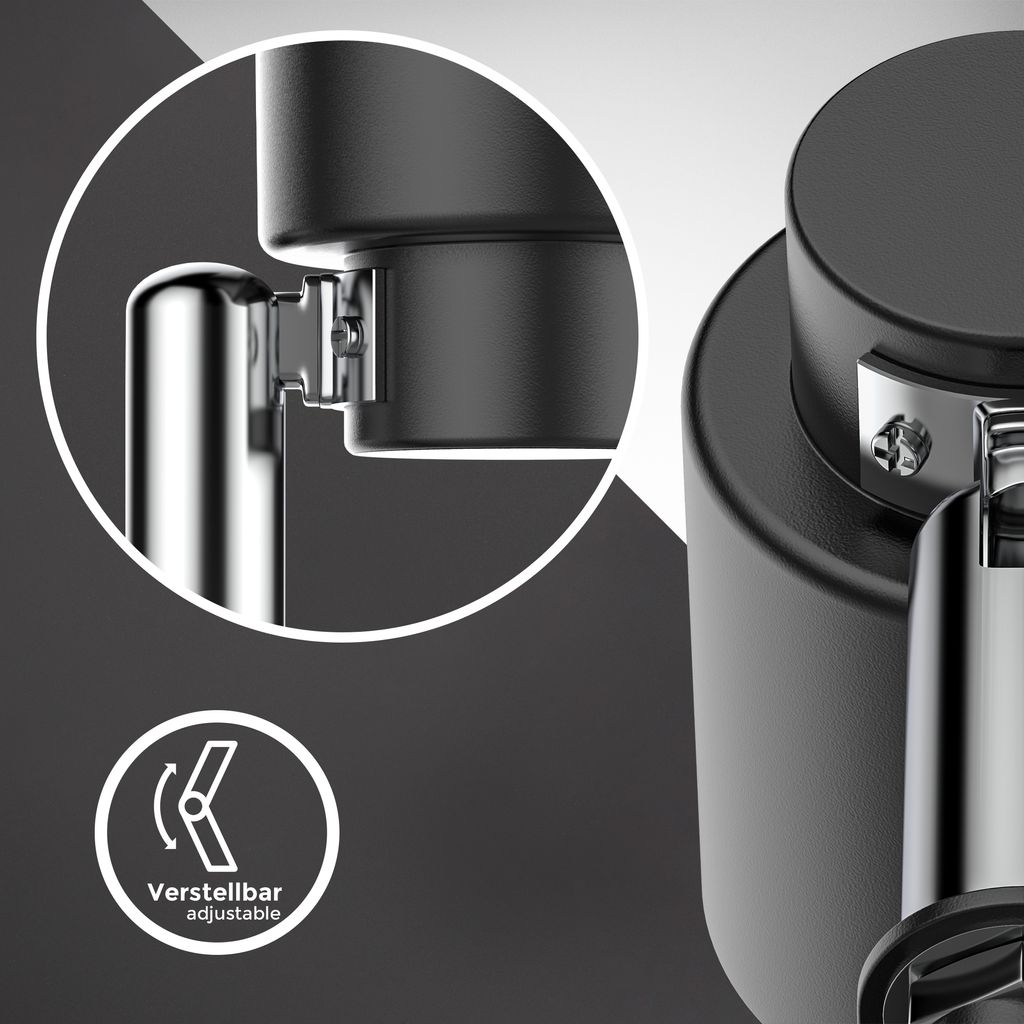 Klemmlampe - 5W. 400lm. LED. mit Stecker. dimmbar. warmweiß. schwarz 7