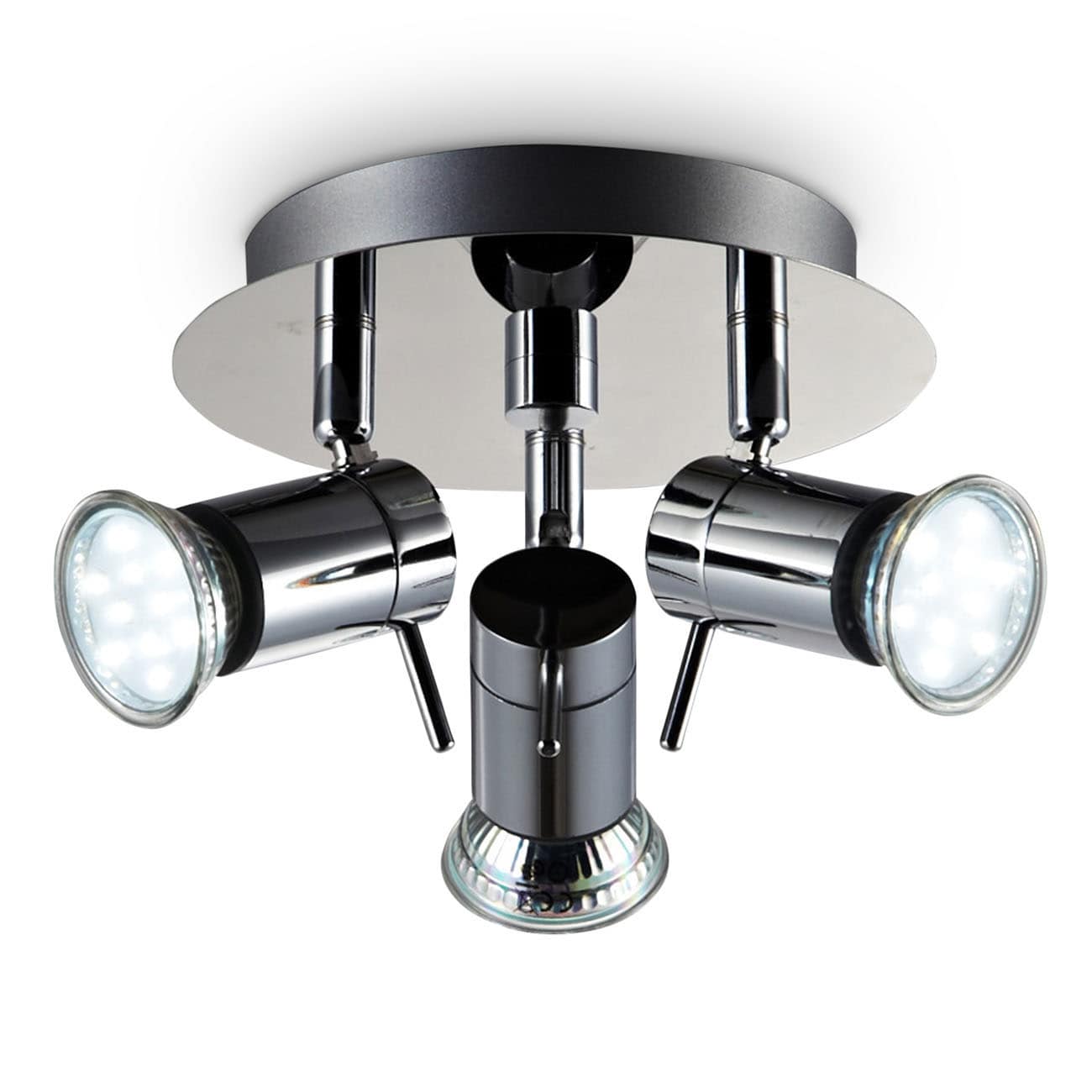 LED Badlampe Deckenlampe IP44 Strahler Badezimmer 3-flammig Decken Leuchte Lampe