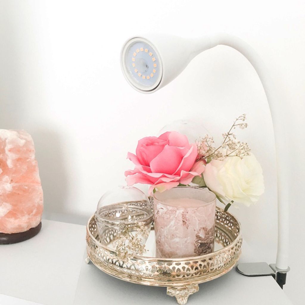 Klemmlampe - 4.8W. 400lm. LED. mit Stecker. dimmbar. warmweiß. weiß 4