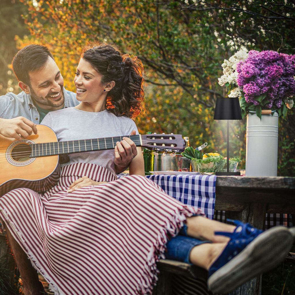 Tischlampe - 2.6W. 240lm. kabellos. led. dimmbar. warmweiß. schwarz 4