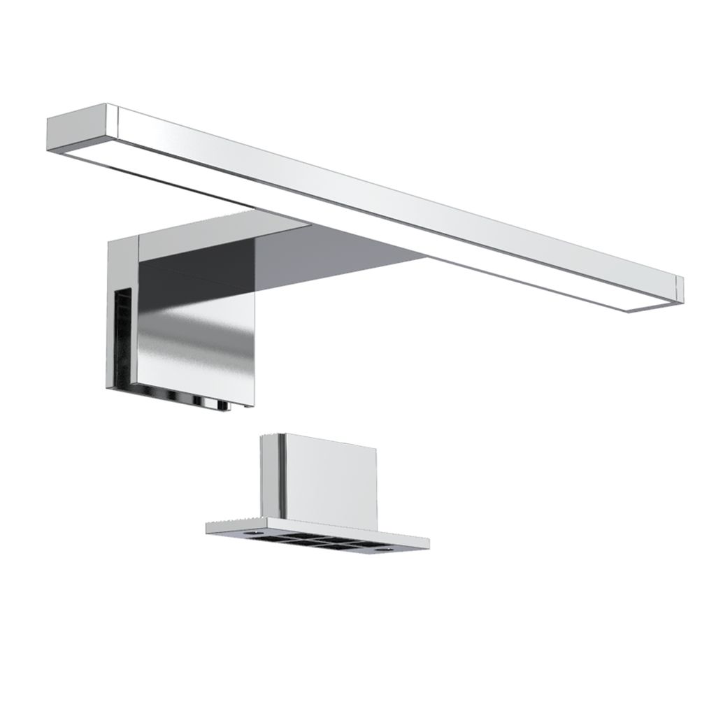 Spiegelleuchte - 5W. 550lm. LED. 2 in 1 Montage. 30cm. neutralweiß. chrom 10