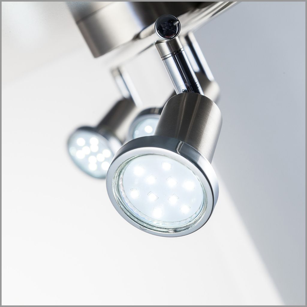 Deckenstrahler - 12W. 1000lm. LED. schwenkbar. GU10. warmweiß. matt-nickel 3