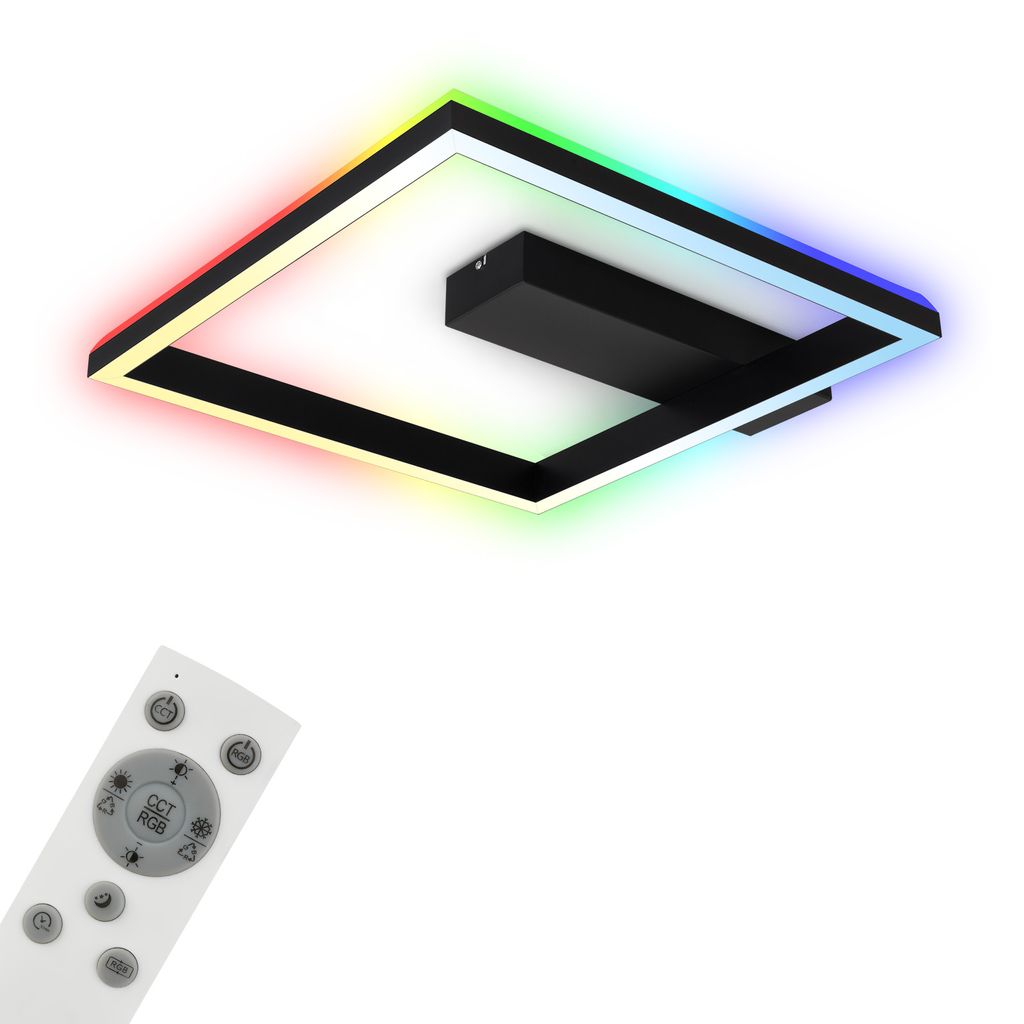RGB CCT LED Deckenleuchte. 57cm. LED-Platine. 20 W. 1800 lm. schwarz 0