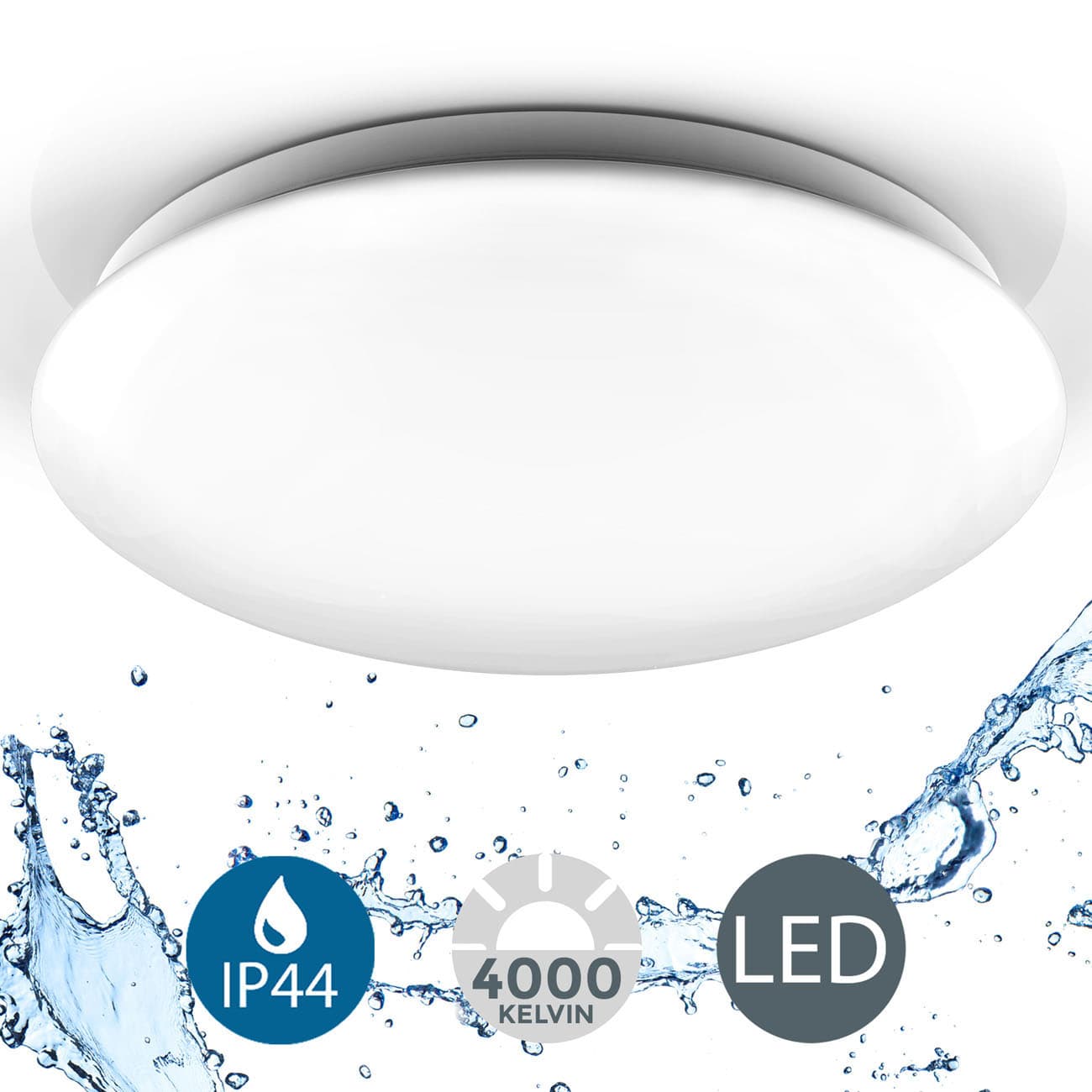 LED Deckenleuchte IP44 spritzwassergeschützt - 3