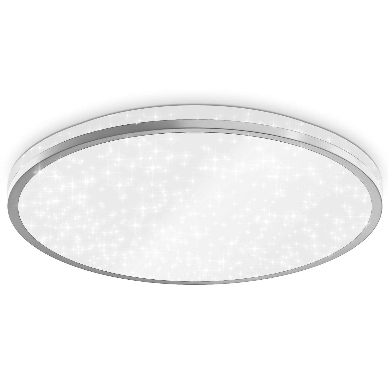 LED Deckenleuchte Sternenlicht weiß-silber mit Backlight-Effekt - 1
