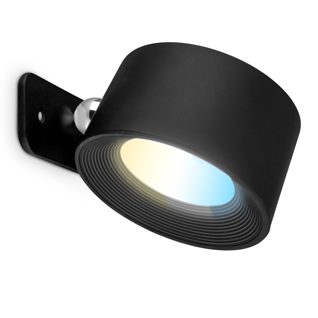 Wandlampe - 2W. 150lm. LED. kabellos. dimmbar. CCT. schwarz 12