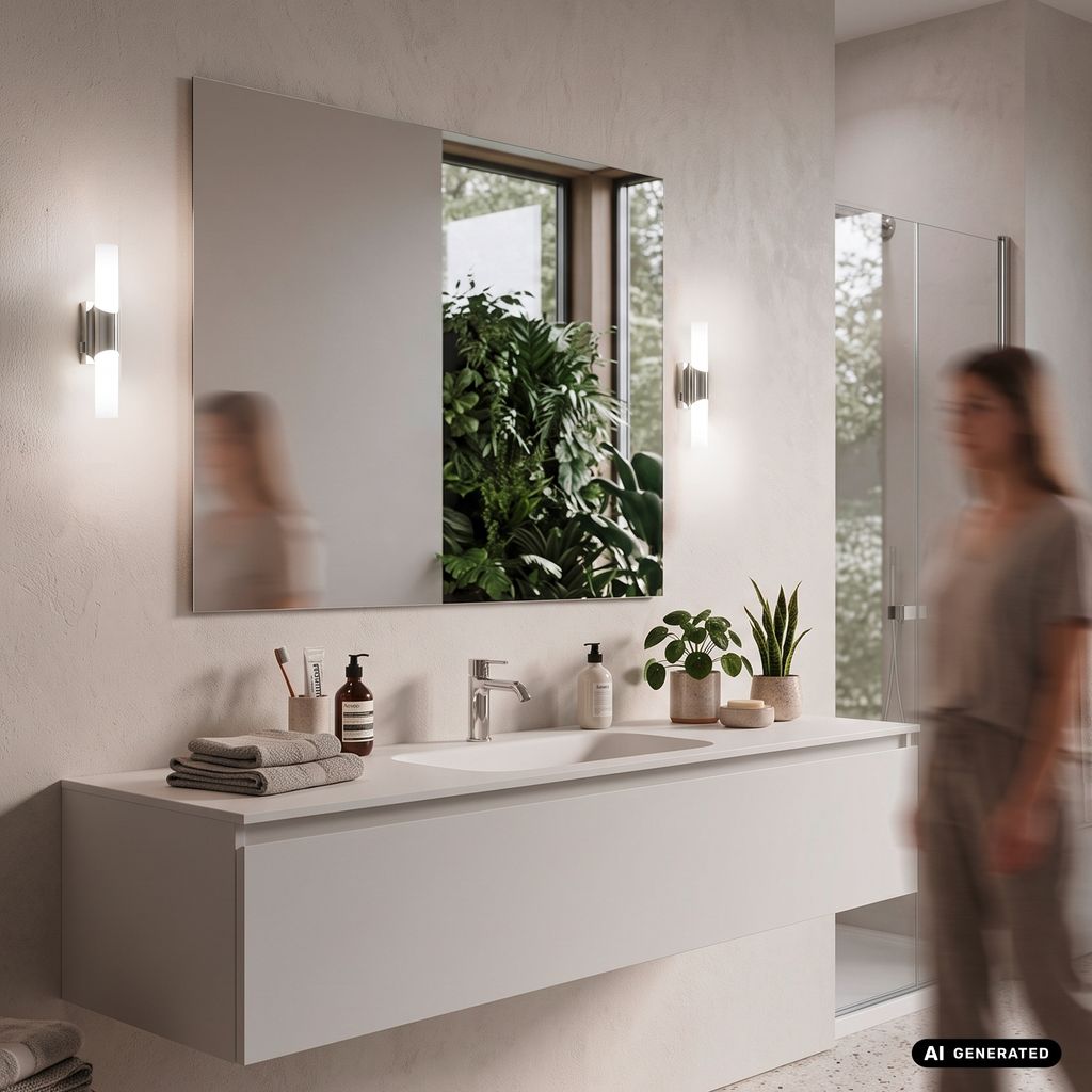 Kave LED Spiegelleuchte - 7W, 750lm, Neutralweiß, IP44, Chrom
