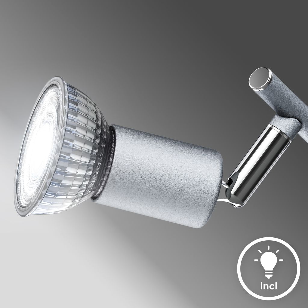 Deckenstrahler - 15W. 1200lm. LED. schwenkbar. GU10. neutralweiß. silberfarbig 5