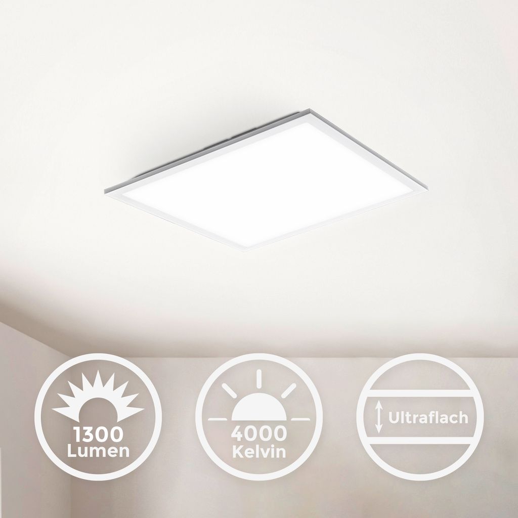 LED Panel 29.5x29.5 cm - 12W. 1300lm. neutralweiß. weiß 8