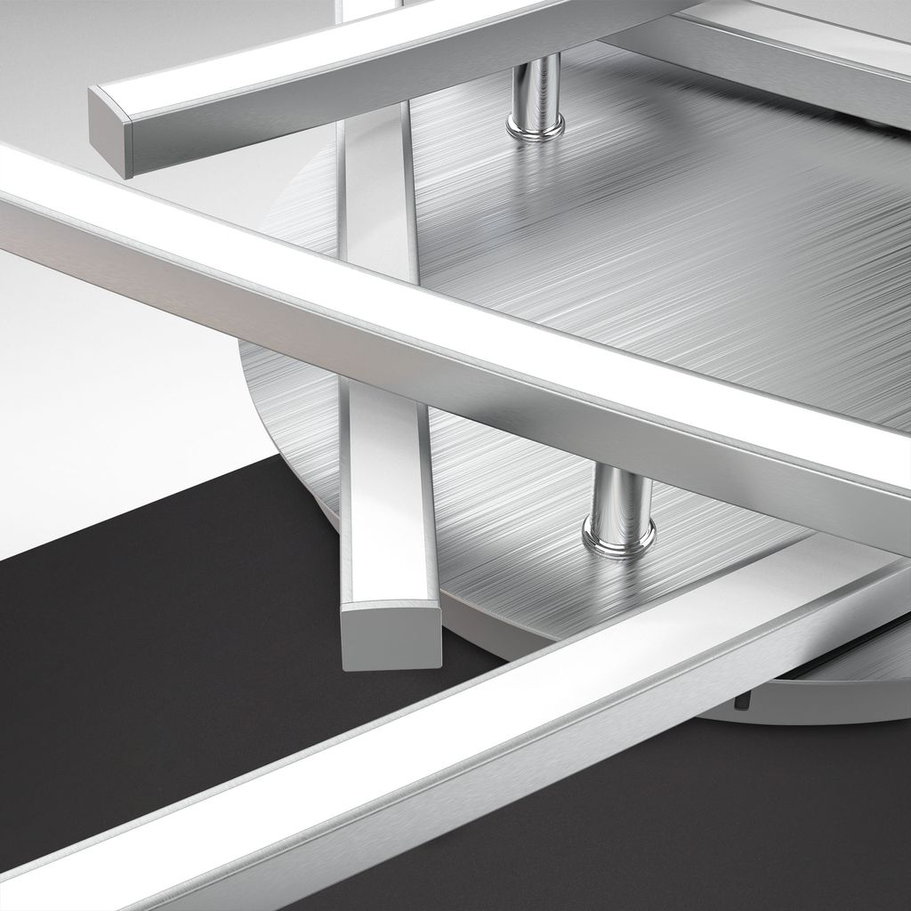Deckenleuchte 59x59 cm - 24W. 2880lm. LED. warmweiß. silberfarbig 2