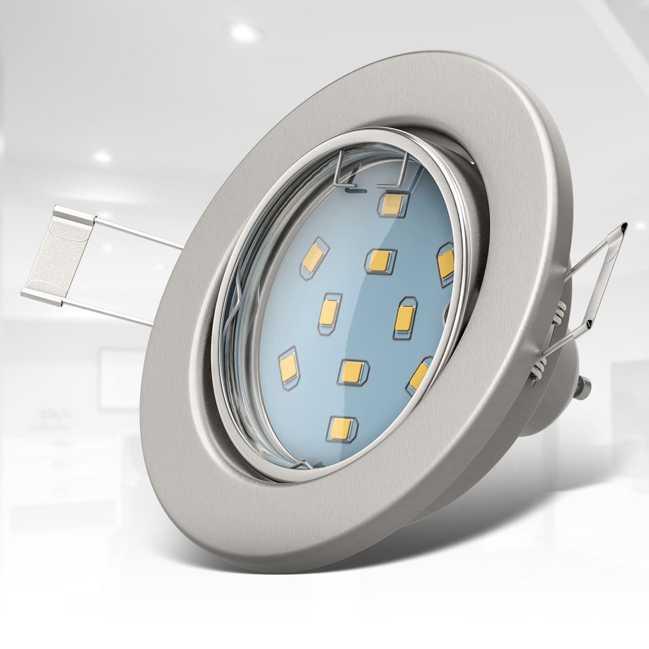 Flacher LED Einbauleuchten K2230S 12V Einbauspots 3W LED Leuchten Schwenkbar! 