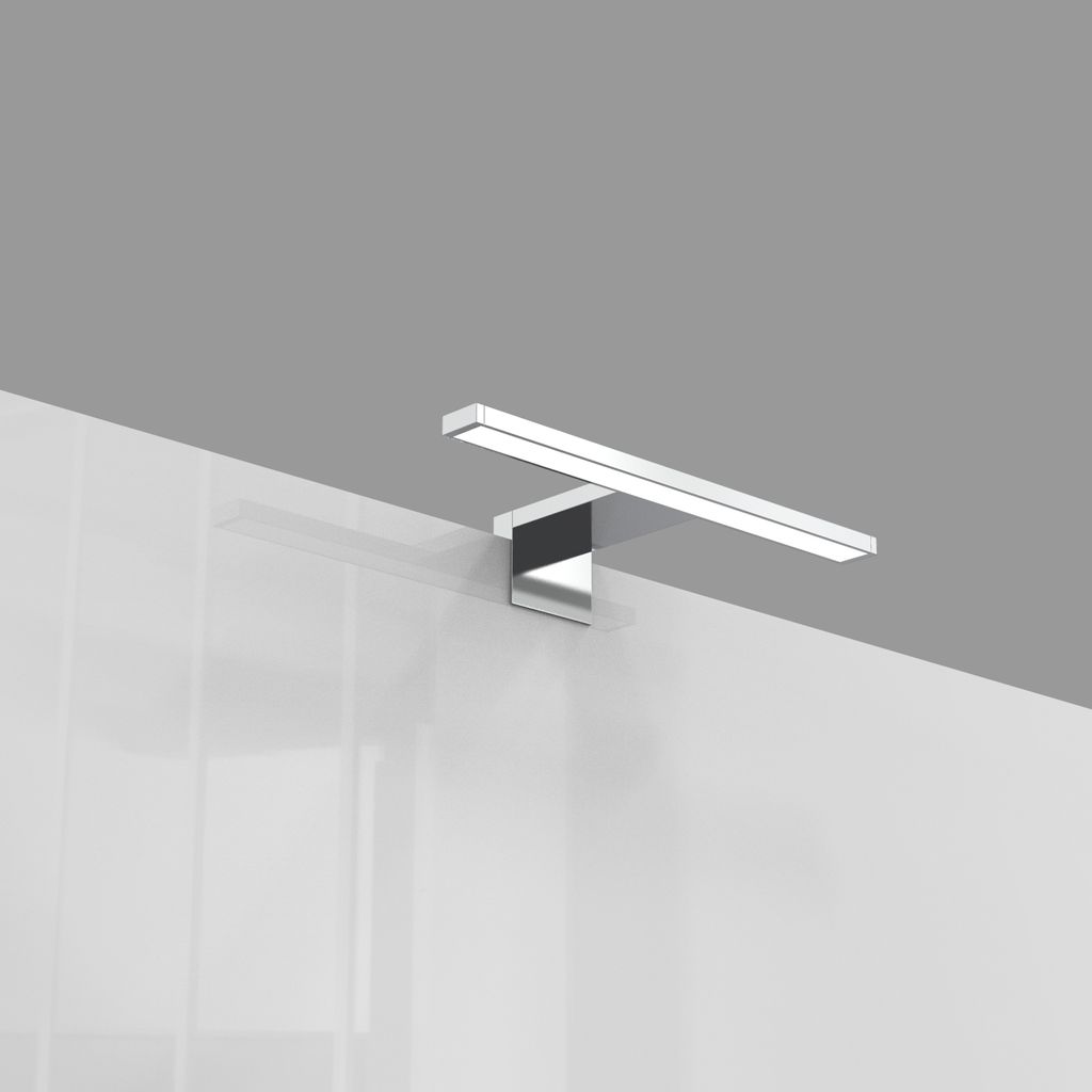 Spiegelleuchte - 5W. 550lm. LED. 2 in 1 Montage. 30cm. neutralweiß. chrom 10