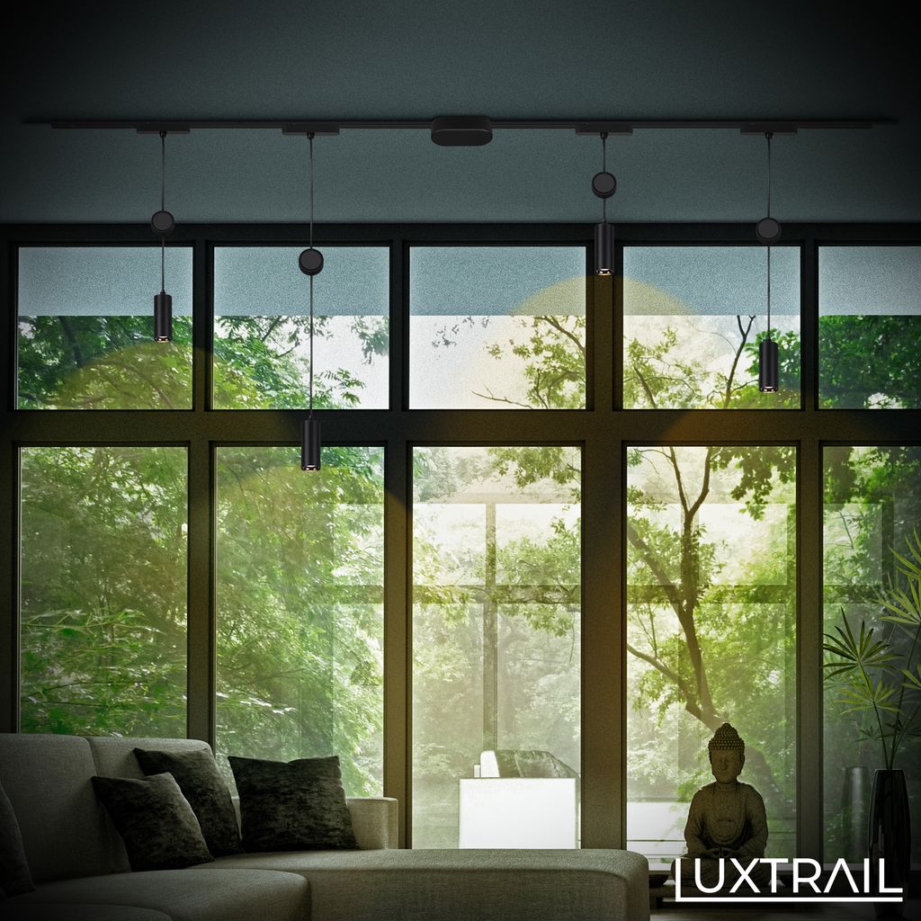 NV Track Schienensystem. LED Pendelleuchte. Höhenverstellbar. Schwarz 8