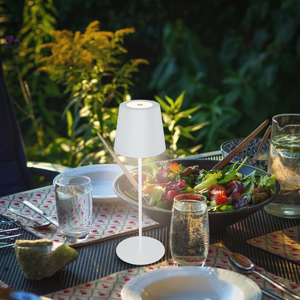 Tischlampe - 2.5W. 200lm. kabellos. led. dimmbar. warmweiß. weiß 3