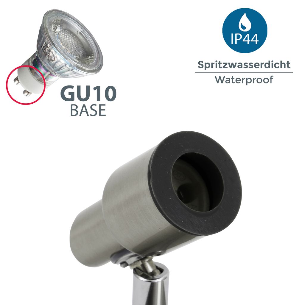 Deckenstrahler - 9.6W. 800lm. LED. schwenkbar. IP44. warmweiß. matt-nickel 6