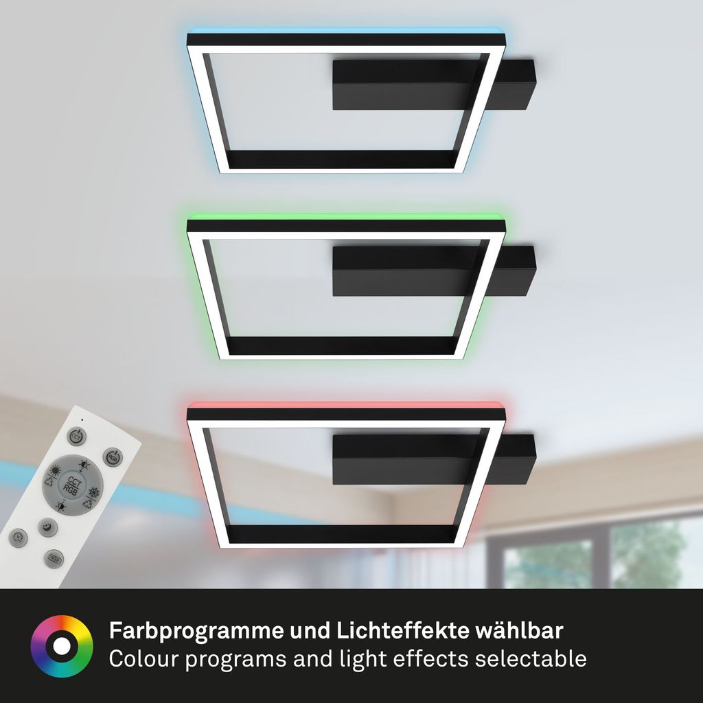 RGB CCT LED Deckenleuchte. 57cm. LED-Platine. 20 W. 1800 lm. schwarz 5