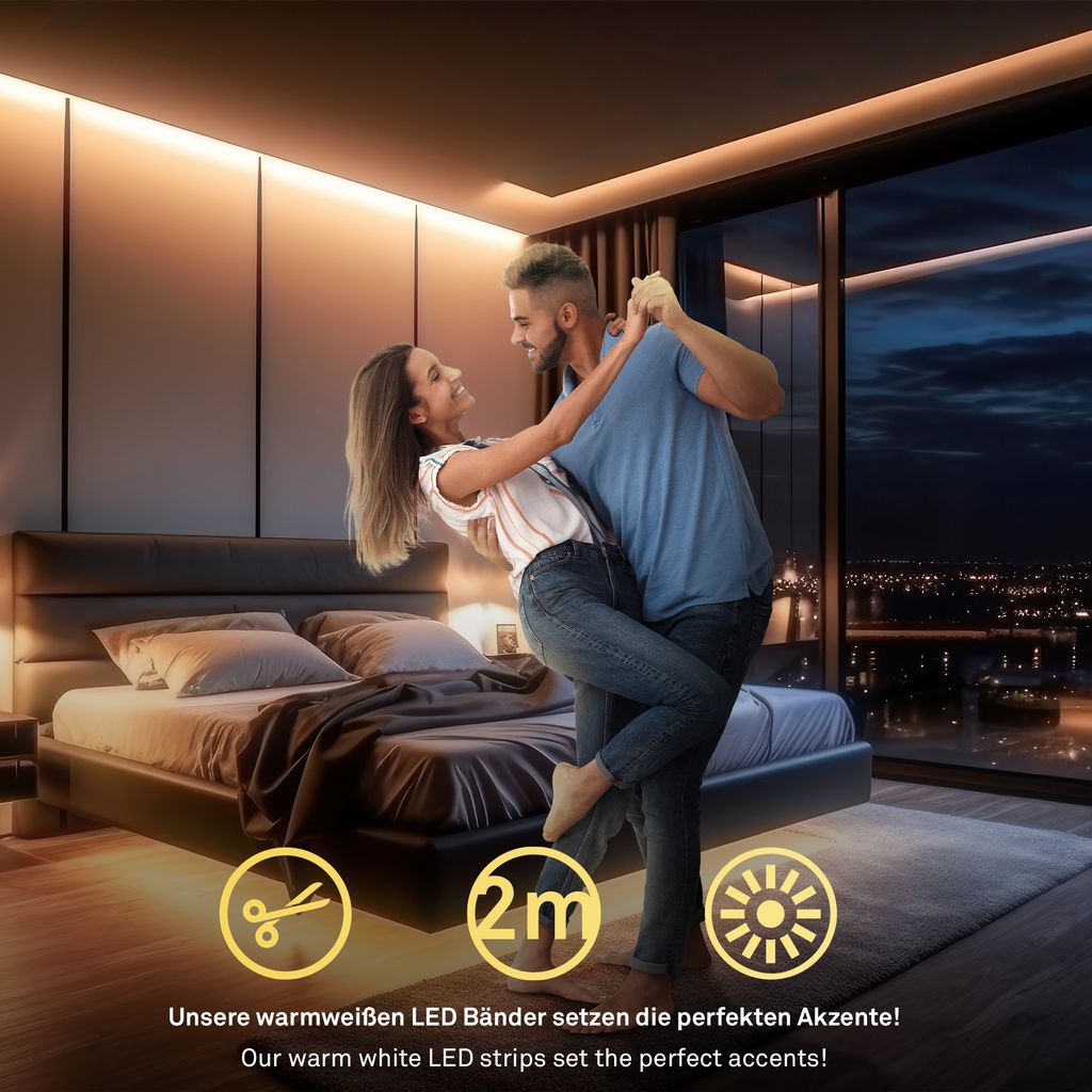 Pimp Your Stripe LED Strip 2m mit Schalter + Alu-Profil silber 4