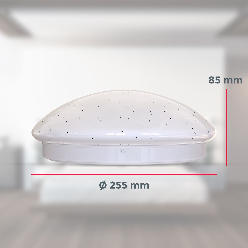 Deckenleuchte Ø25.5 cm - 10W. 900lm. LED. dimmbar. Fernbedienung. RGBW. weiß 9