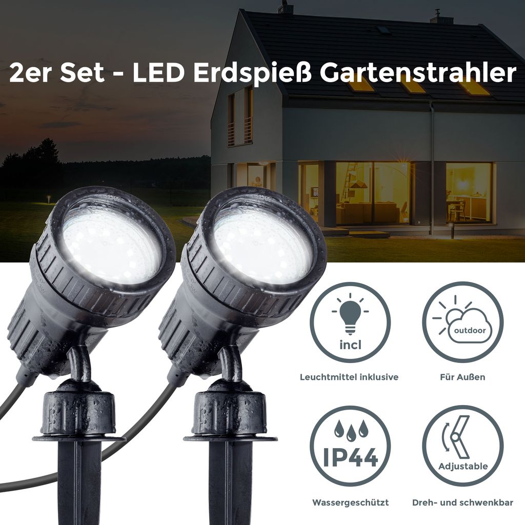LED Erdspieß / Gartenstrahler - Nima 2 3