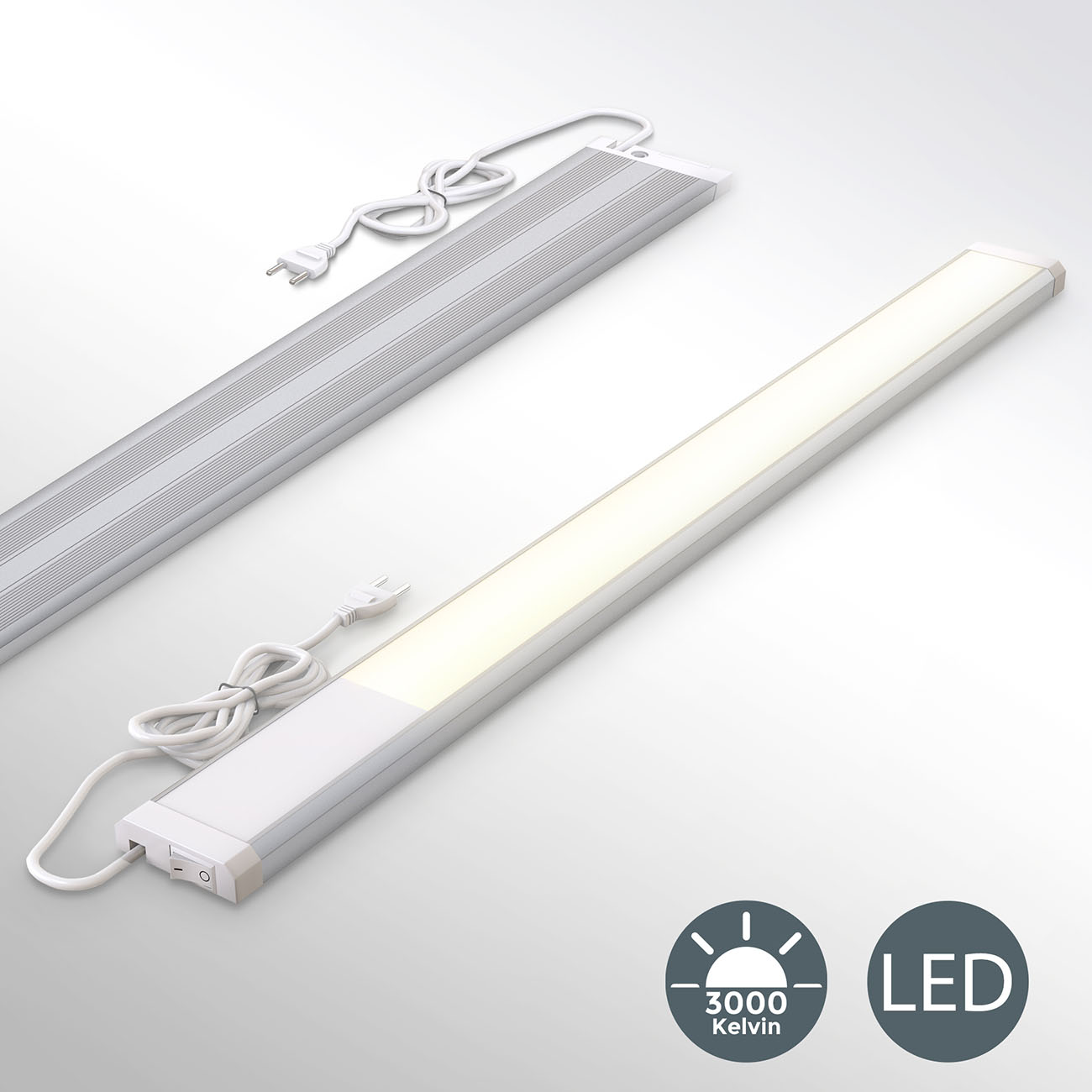 LED Unterbauleuchte weiß-silber - 3