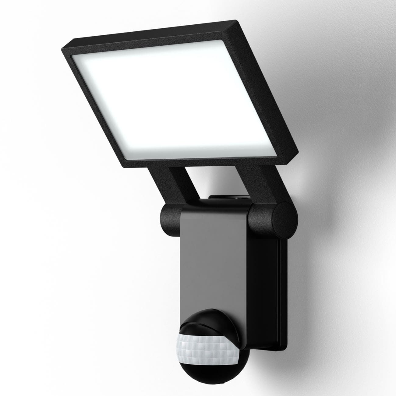 LED Außenleuchte mit Sensor schwarz IP44 - 1