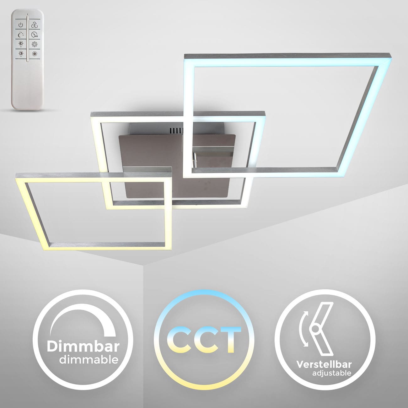 CCT LED Deckenleuchte mit Timer und Nachtlichtfunktion XL - 3