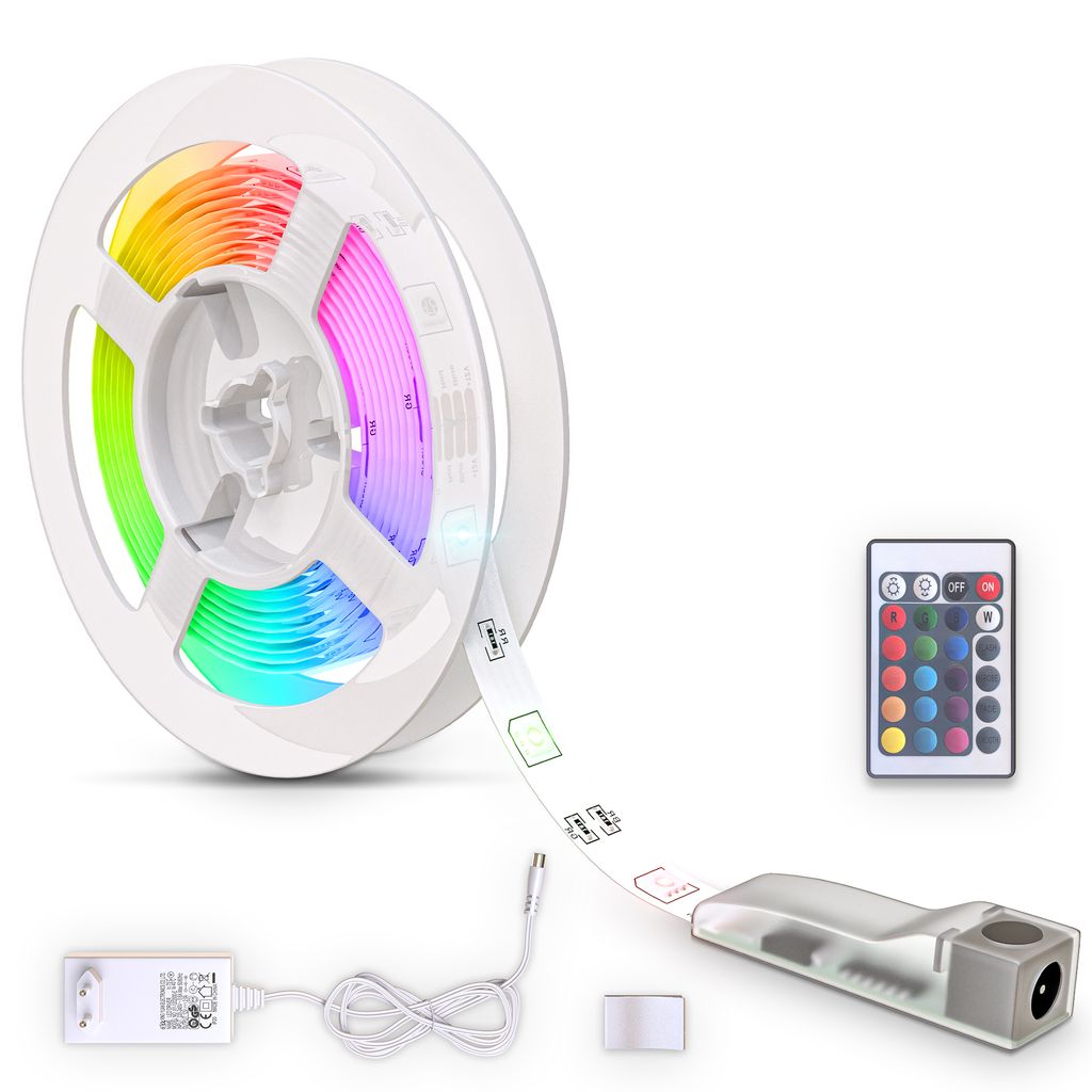 LED Strip 3 m - dimmbar. Fernbedienung. Farbwechsel. kürzbar. RGB 0