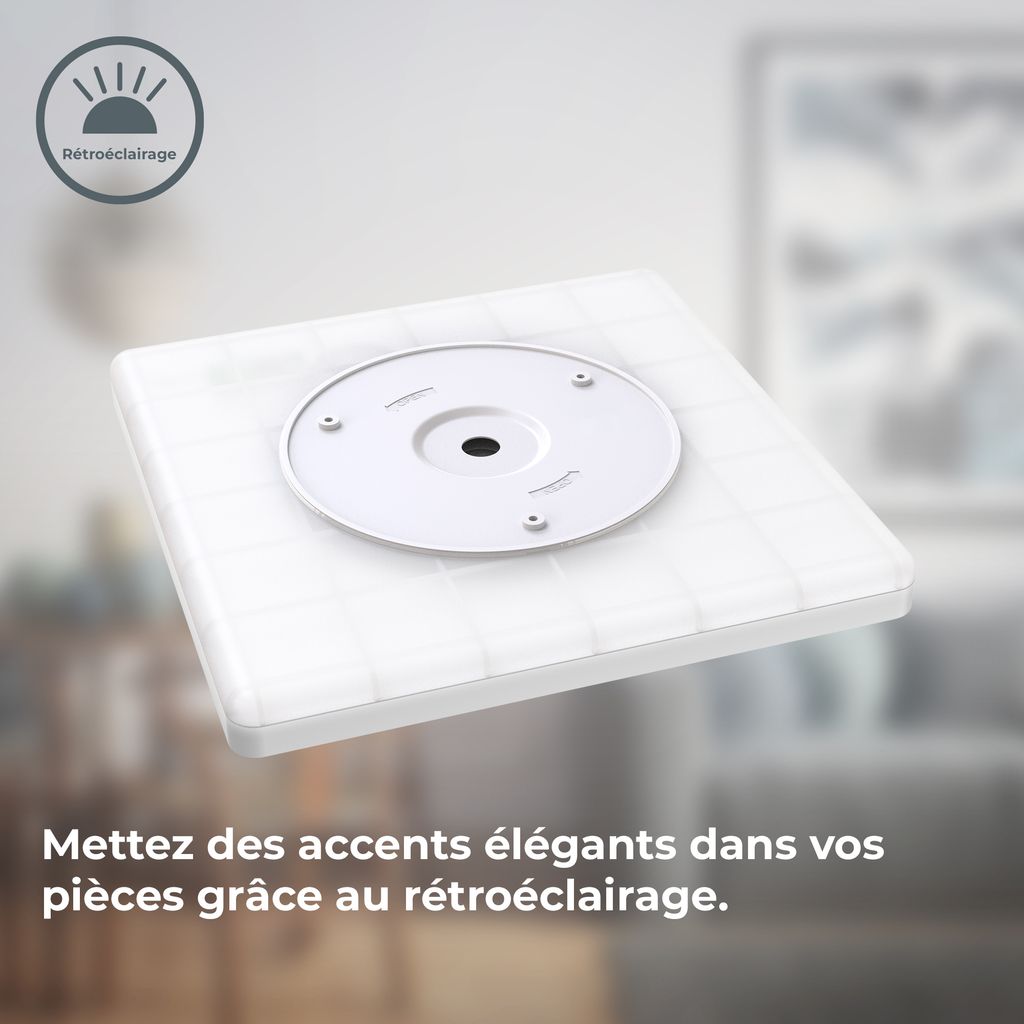 LED Panel 29.3x29.3 cm - 18W. 2400lm. dimmbar. flach. backlight. neutralweiß. weiß 19