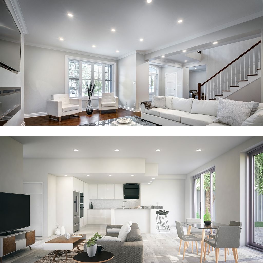 Einbaustrahler 68mm 3er Set - 230V. 4.9W. 480lm. LED. warmweiß. matt-nickel 10