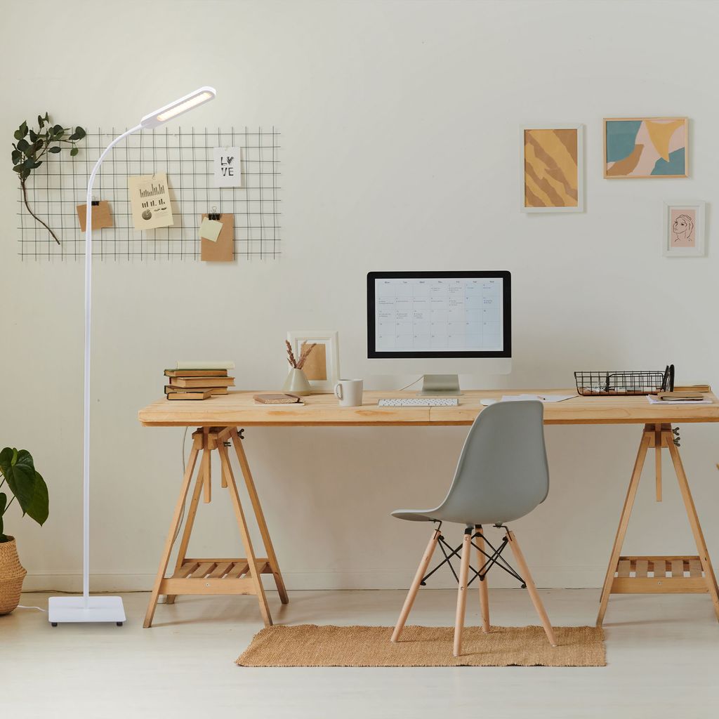 Stehlampe - 6.5W. 600lm. LED. dimmbar. schwenkbar. touch. CCT. Weiß 4