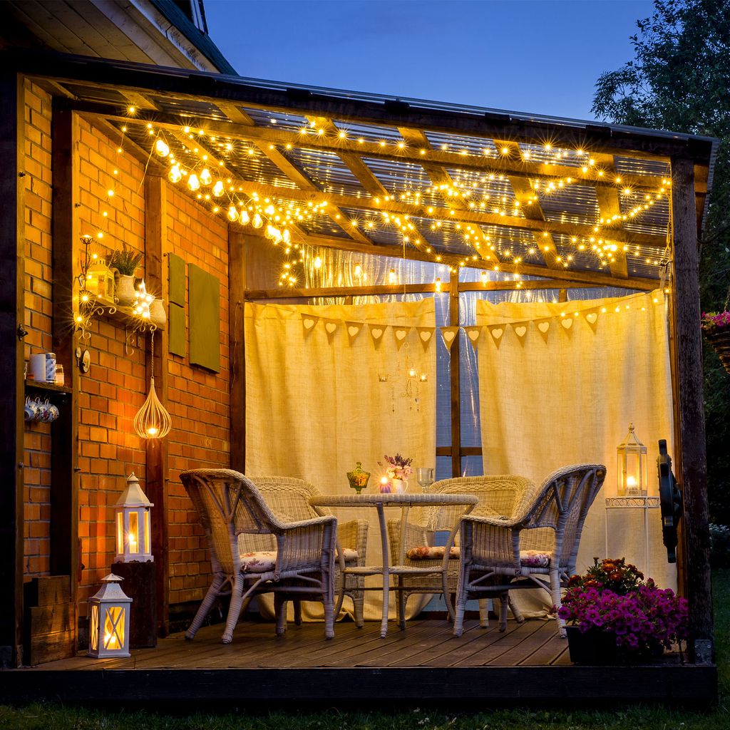 LED Lichterketten. Solar. 2er Set. á 12m. á120 LED 4