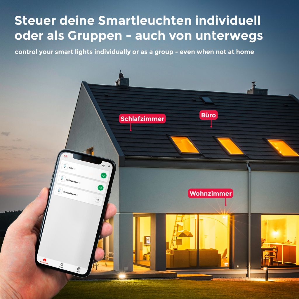 Deckenleuchte Ø50 cm - 40W. 4000lm. LED. smart. dimmbar. CCT. weiß 7