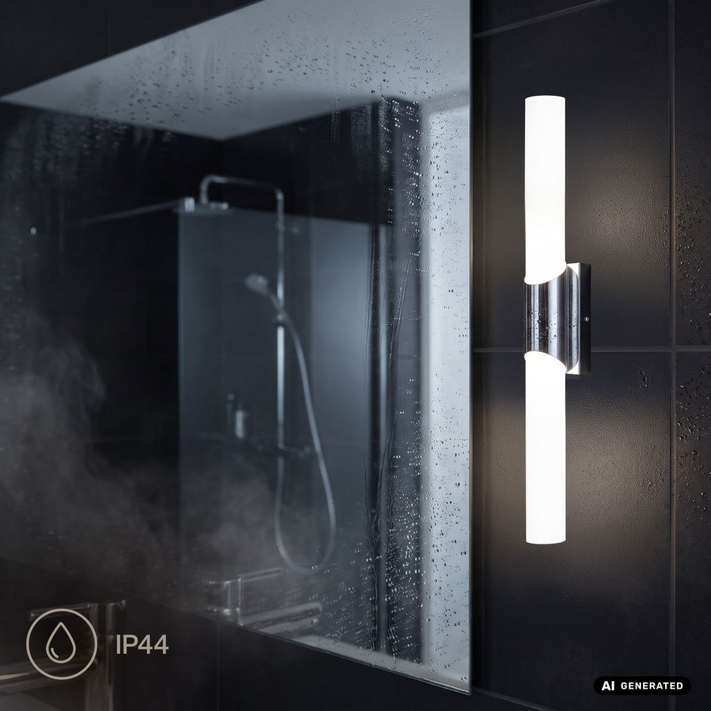 Kave LED Spiegelleuchte - 11W, 1.300lm, Neutralweiß, IP44, Chrom