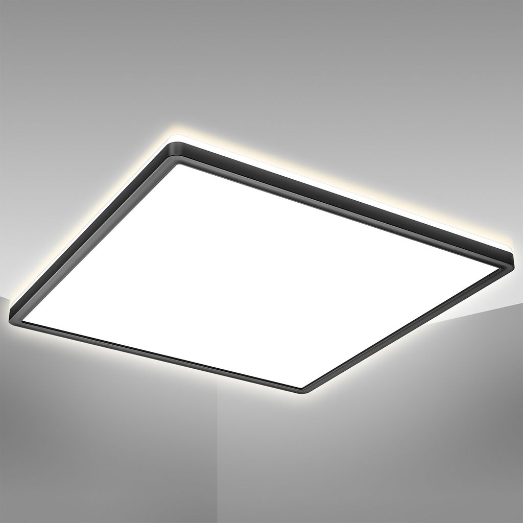 LED Panel 42x42 cm - 22W. 3000lm. flach. backlight. neutralweiß. schwarz 11