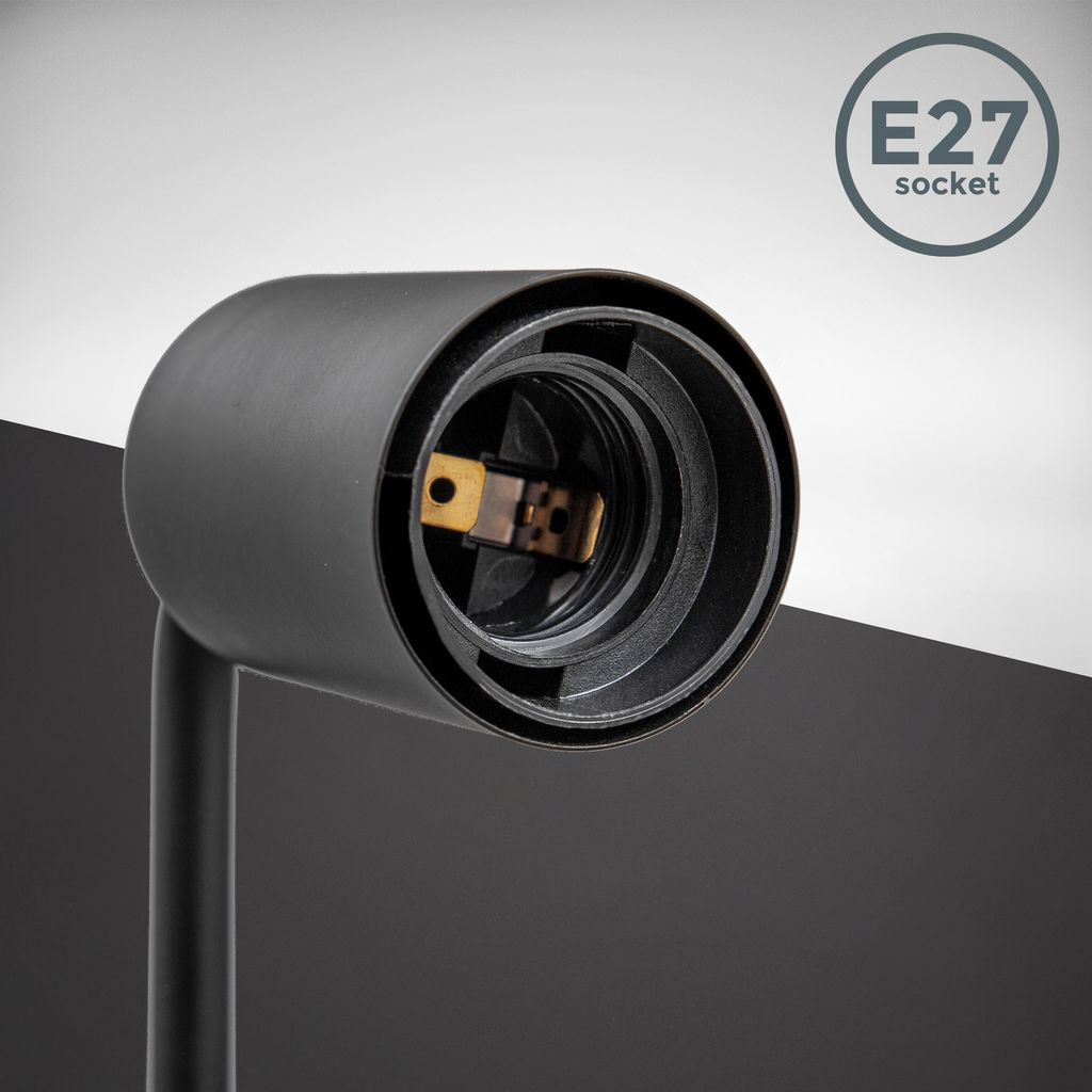 Wandleuchte. schwarz. 1x/E27 / 10W exkl. 4