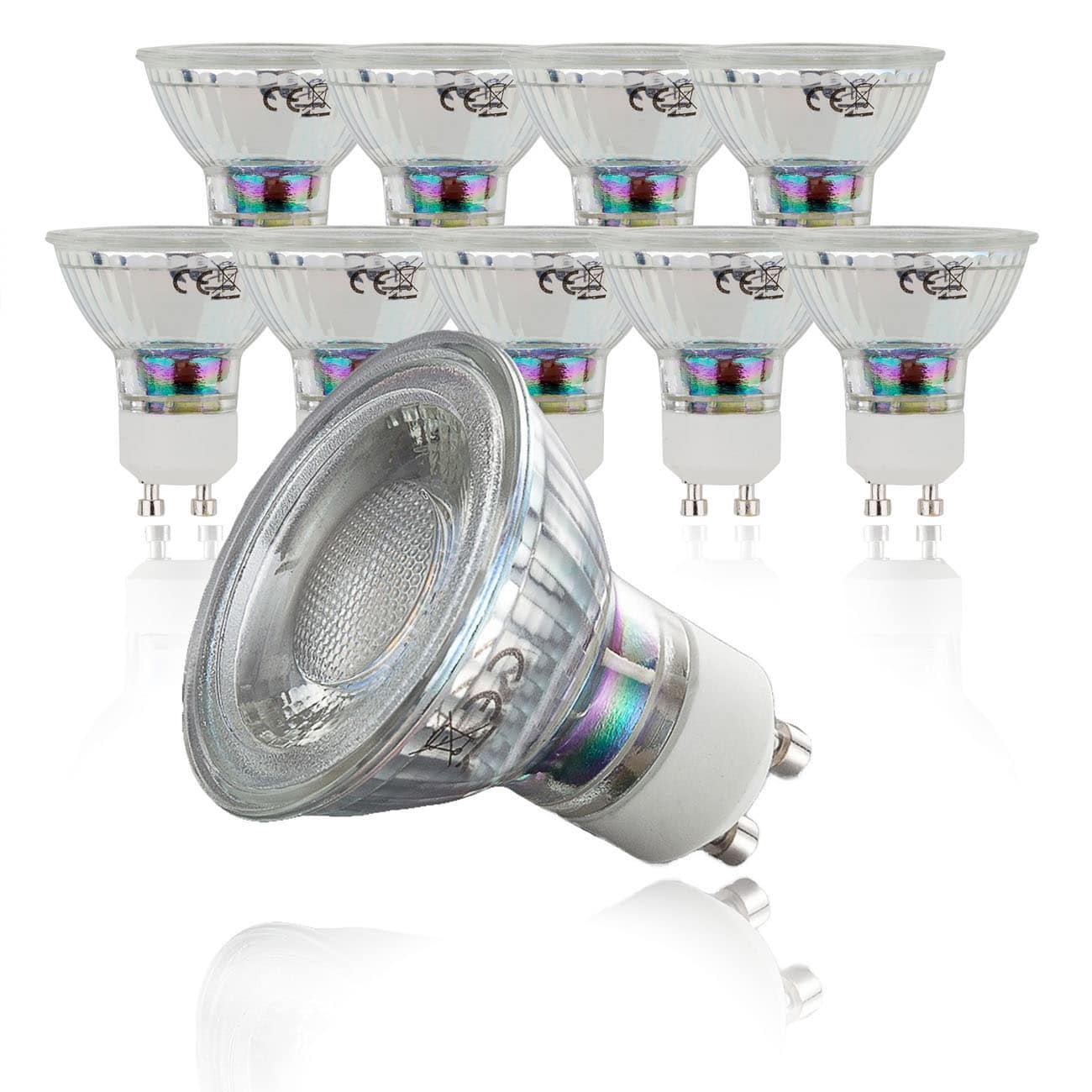 LED Leuchtmittel GU10 5W | 10 er Set - 1