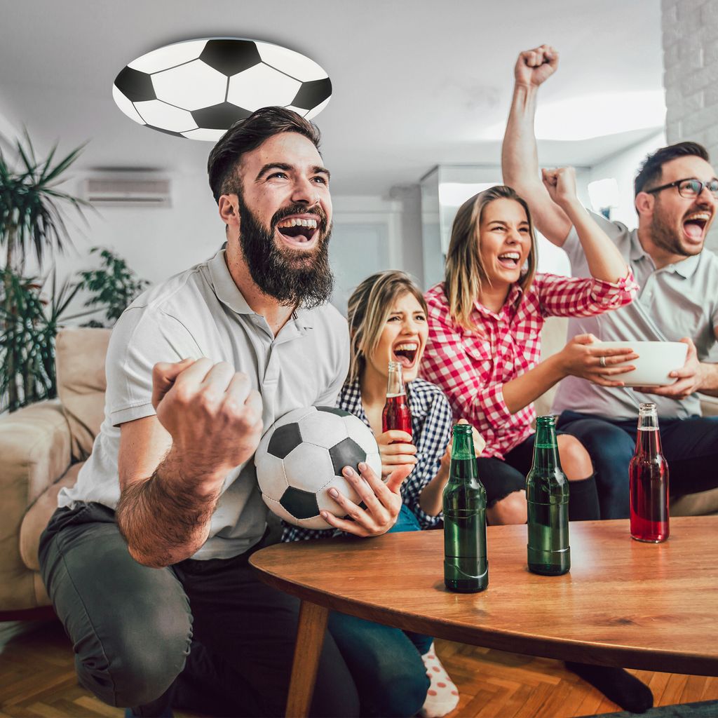 LED Deckenleuchte. Ø 27.5  cm. LED-Platine. 12 W. 1300 lm. weiß-schwarz 4