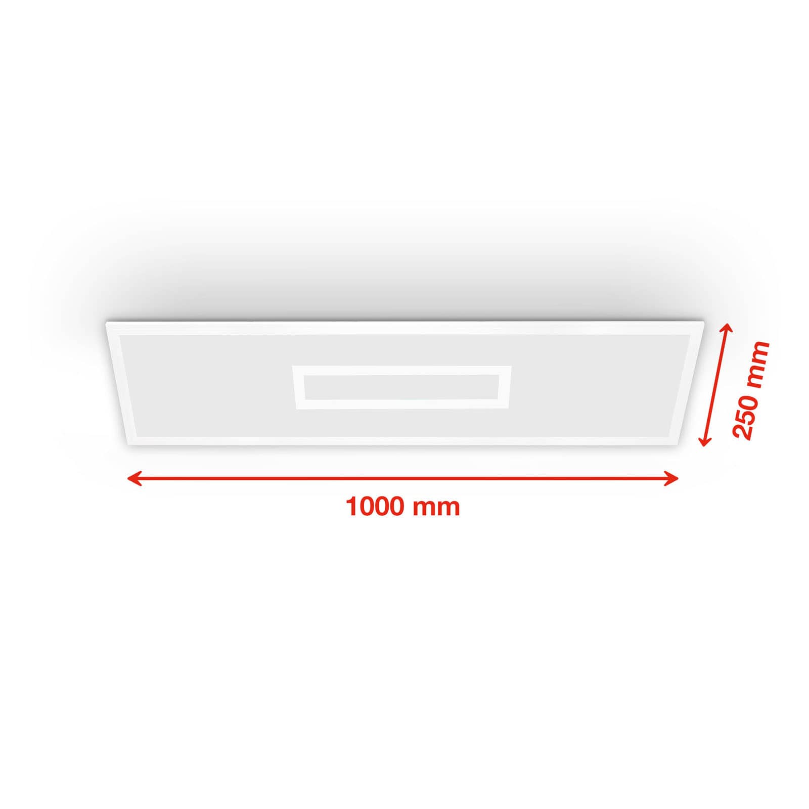 LED Panel dimmbar mit Fernbedienung - 100x25x6cm - RGB Deckenleuchte 22W 2200lm CCT 3000–6500K Timer Memory Deckenlampe Büro Wohnzimmer | weiß - 4