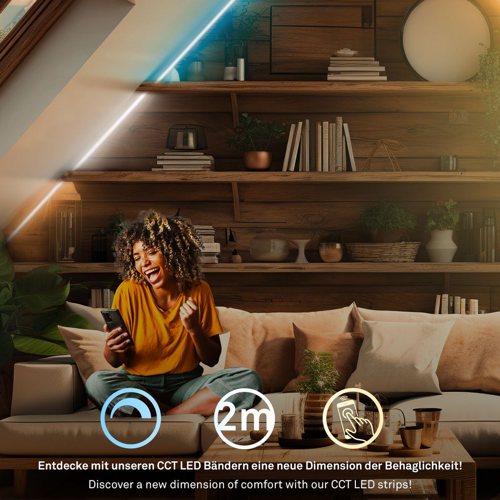 Pimp Your Stripe LED Strip 2m. Smart CCT + Alu-Profil silber 5