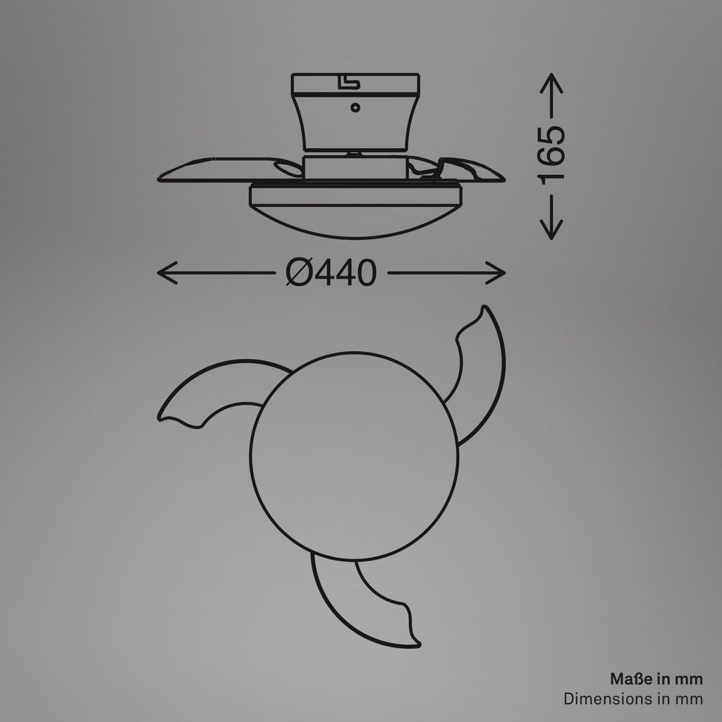 Deckenventilator mit Beleuchtung Fernbedienung Ventilator mit Licht Dimmbar CCT 11