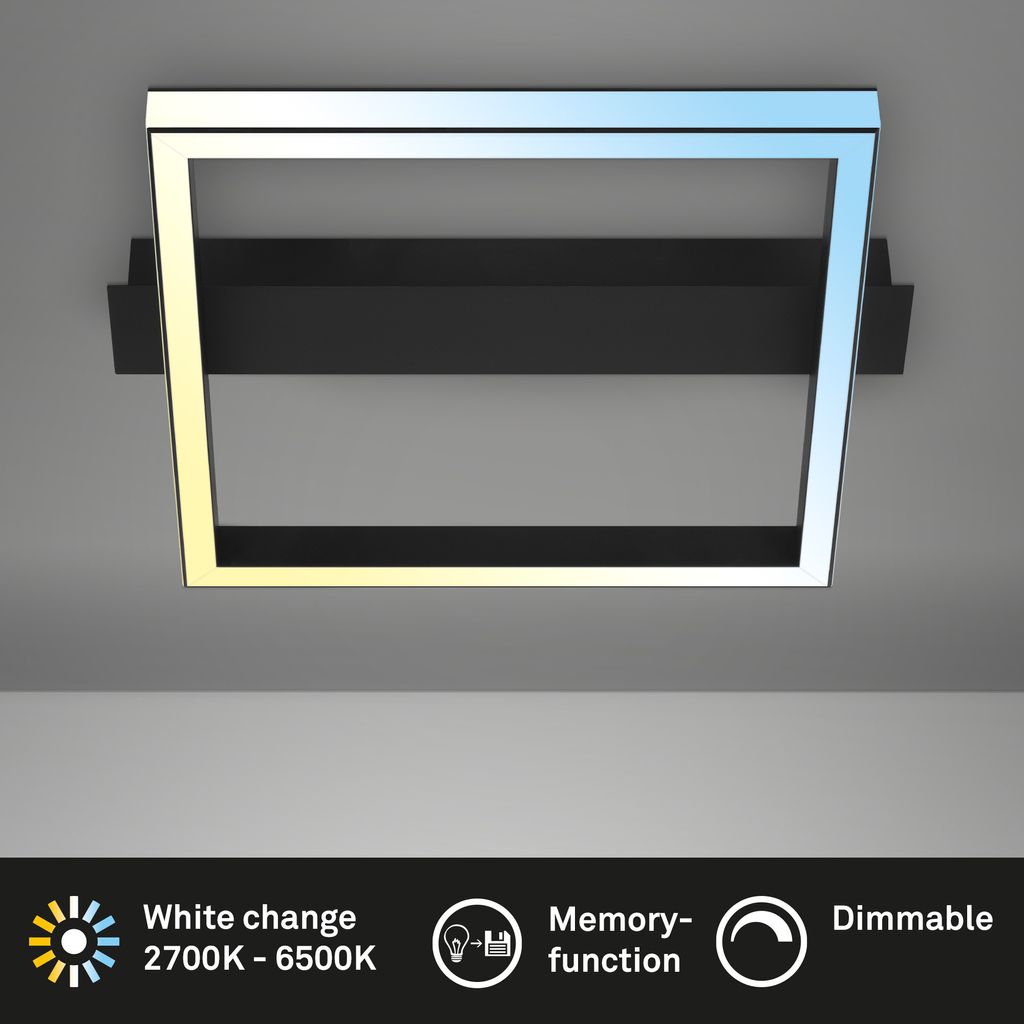 LED Deckenleuchte. schwarz. LED/26W 2
