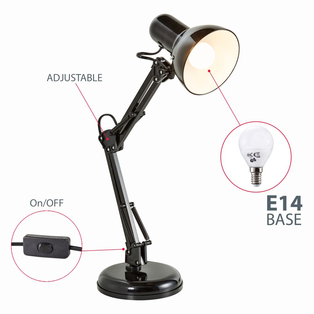 Atmosphera Klemm-Schreibtischlampe - 43 cm, Sturmblau | Klemmleuchten Atmosphera Klemm-Schreibtischlampe - 43 cm, Sturmblau | Klemmleuchten