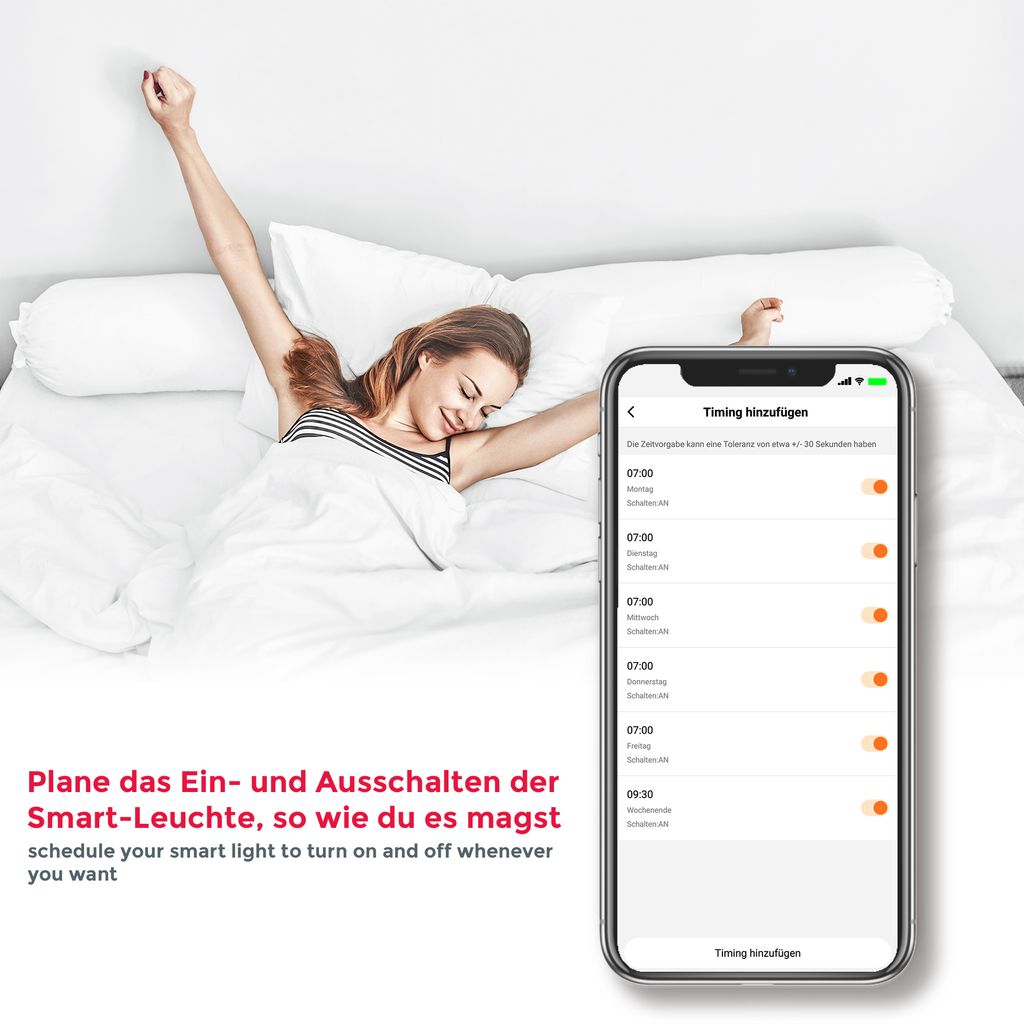 Deckenleuchte Ø50 cm - 40W. 4000lm. LED. smart. dimmbar. CCT. weiß 6