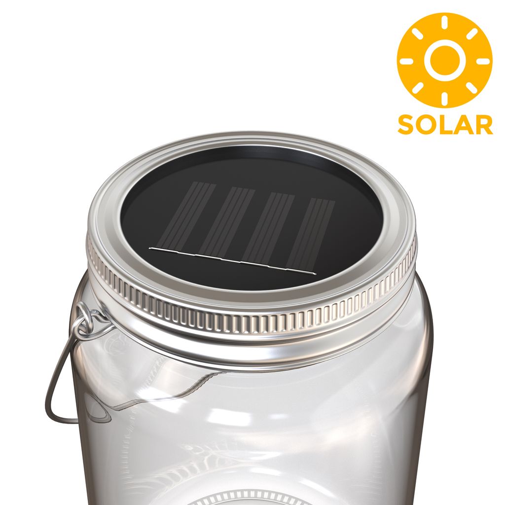 Solarleuchte Garten - 0.05W. 20lm. LED. akku. mit Schalter. warmweiß. klar 5